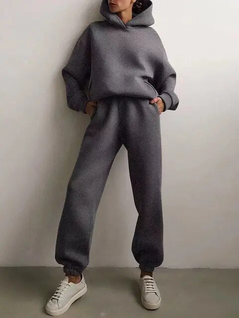 Skylar | Women's Oversized Hooded Tracksuit-Metro Lane Plaza