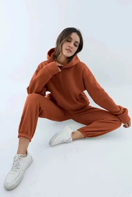 Skylar | Women's Oversized Hooded Tracksuit-Metro Lane Plaza