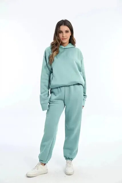 Skylar | Women's Oversized Hooded Tracksuit-Metro Lane Plaza