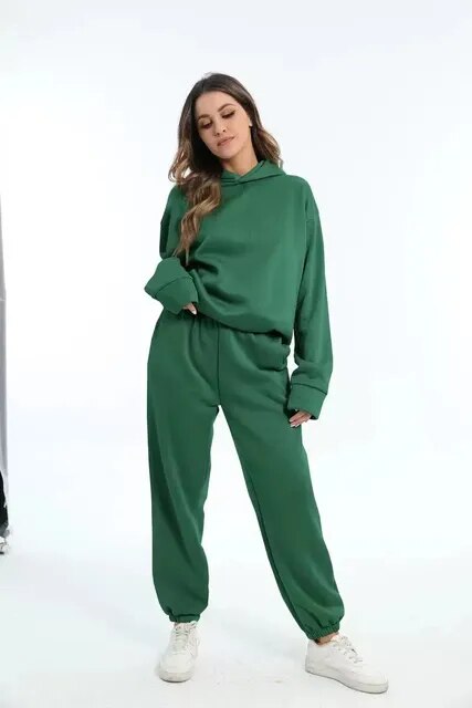 Skylar | Women's Oversized Hooded Tracksuit-Metro Lane Plaza