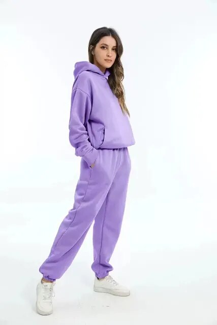 Skylar | Women's Oversized Hooded Tracksuit-Metro Lane Plaza
