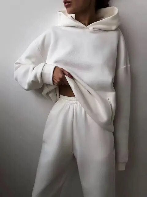 Skylar | Women's Oversized Hooded Tracksuit-Metro Lane Plaza