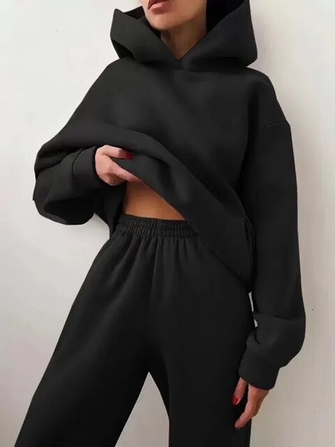 Skylar | Women's Oversized Hooded Tracksuit-Metro Lane Plaza