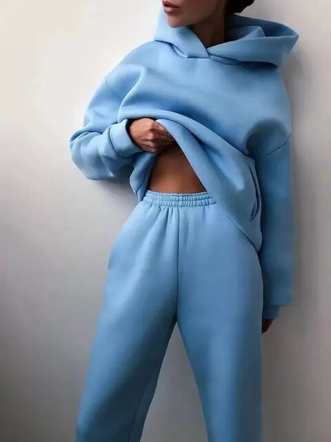 Skylar | Women's Oversized Hooded Tracksuit-Metro Lane Plaza
