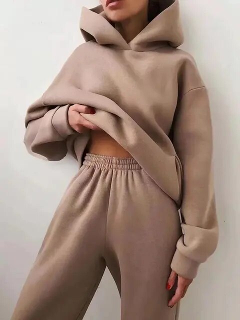 Skylar | Women's Oversized Hooded Tracksuit-Metro Lane Plaza