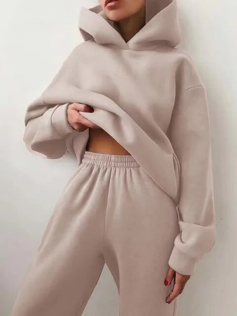 Skylar | Women's Oversized Hooded Tracksuit-Metro Lane Plaza