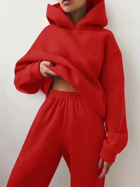 Skylar | Women's Oversized Hooded Tracksuit-Metro Lane Plaza