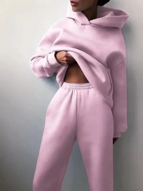 Skylar | Women's Oversized Hooded Tracksuit-Metro Lane Plaza