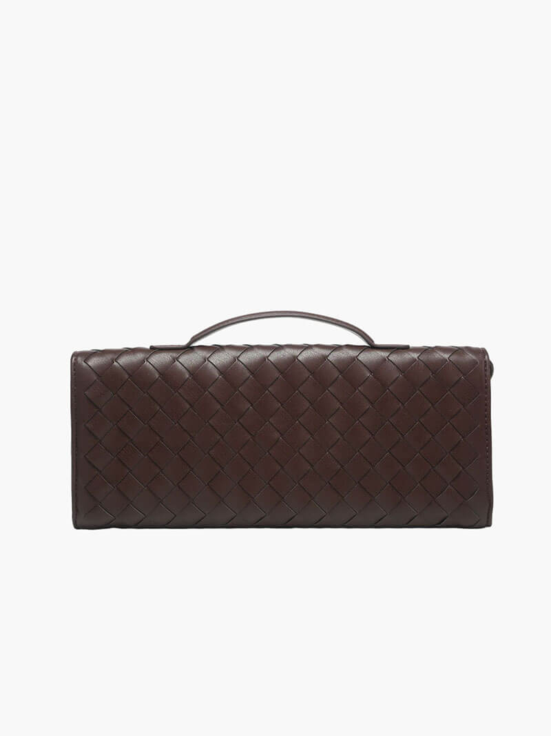 Sophia | Women's Woven Design Handbag with Gold Clasp - Compact & Elegant-Metro Lane Plaza
