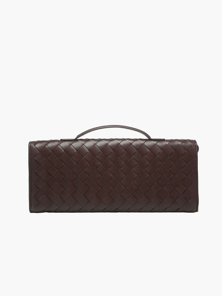 Sophia | Women's Woven Design Handbag with Gold Clasp - Compact & Elegant-Metro Lane Plaza