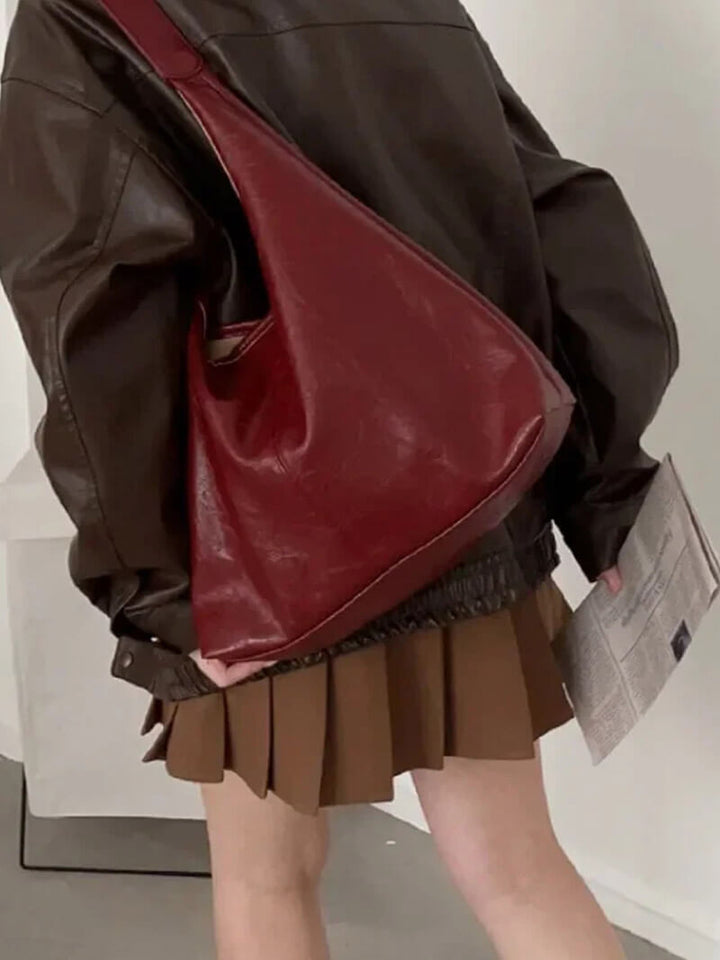 Leather Shoulder Bag | Women's Minimalist High-Quality Leather Design-Metro Lane Plaza