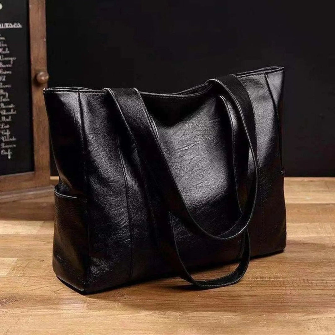 Sophia | Women's Retro Shoulder Bag with Smooth Surface-Metro Lane Plaza