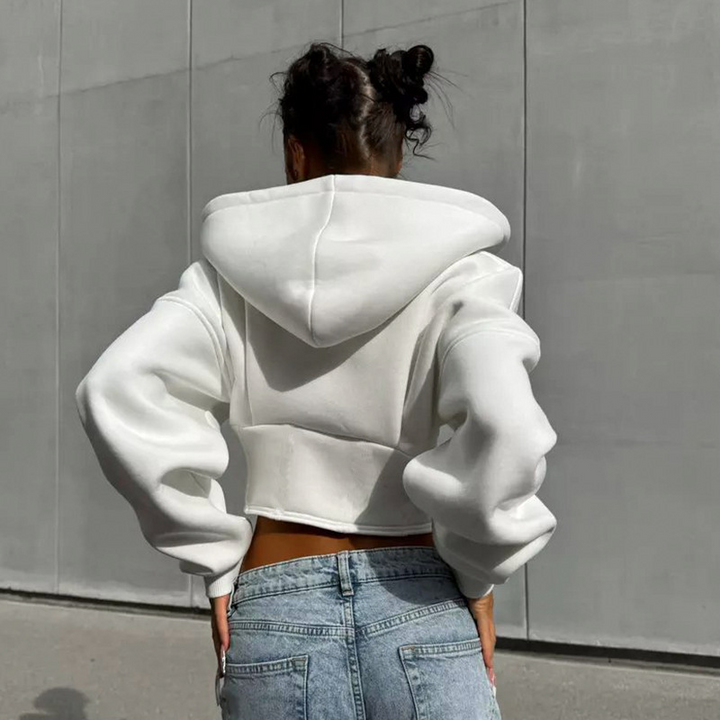 Sophia | Women's Trendy Corset Hoodie-Metro Lane Plaza