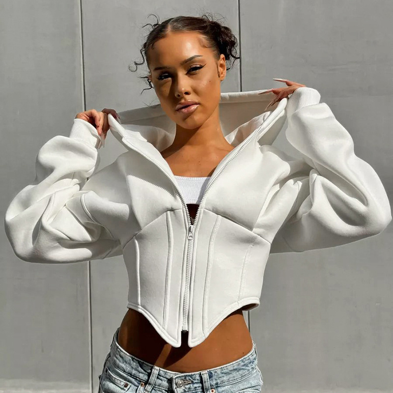 Sophia | Women's Trendy Corset Hoodie-Metro Lane Plaza