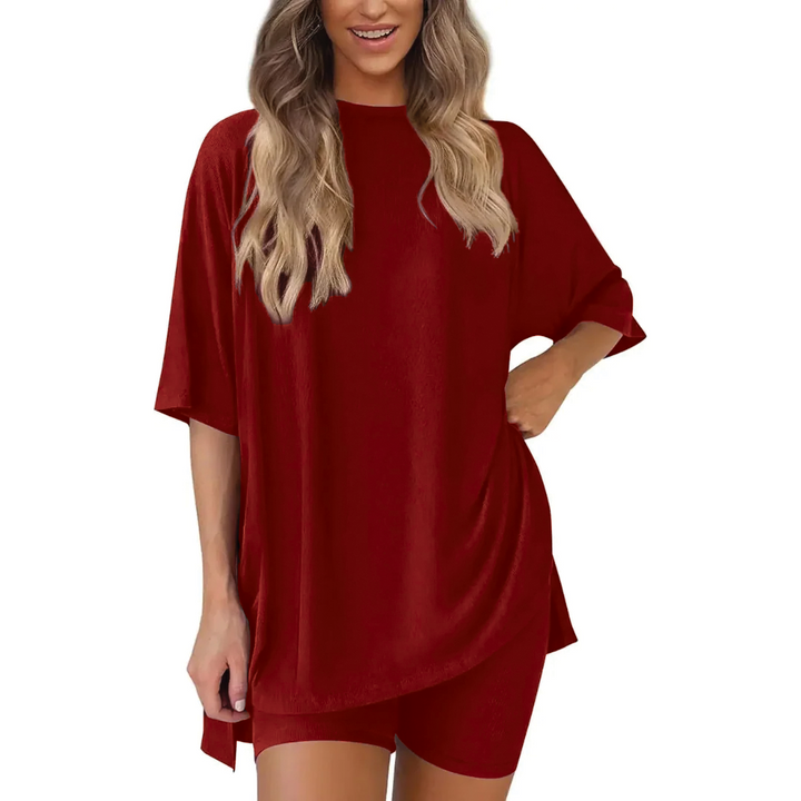 Sophia | Women's Relaxed Summer Two-Piece Outfit-Metro Lane Plaza