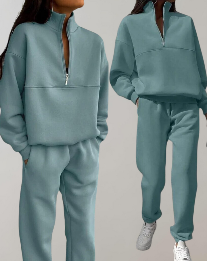 Luna | Women's Cozy Stylish Fleece Set-Metro Lane Plaza