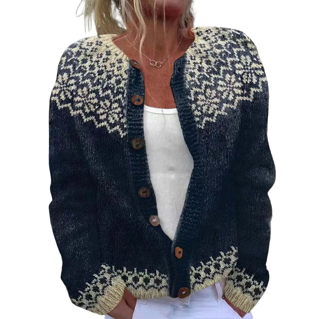 Liora | Women's Cozy Stylish Chunky Knit Cardigan-Metro Lane Plaza