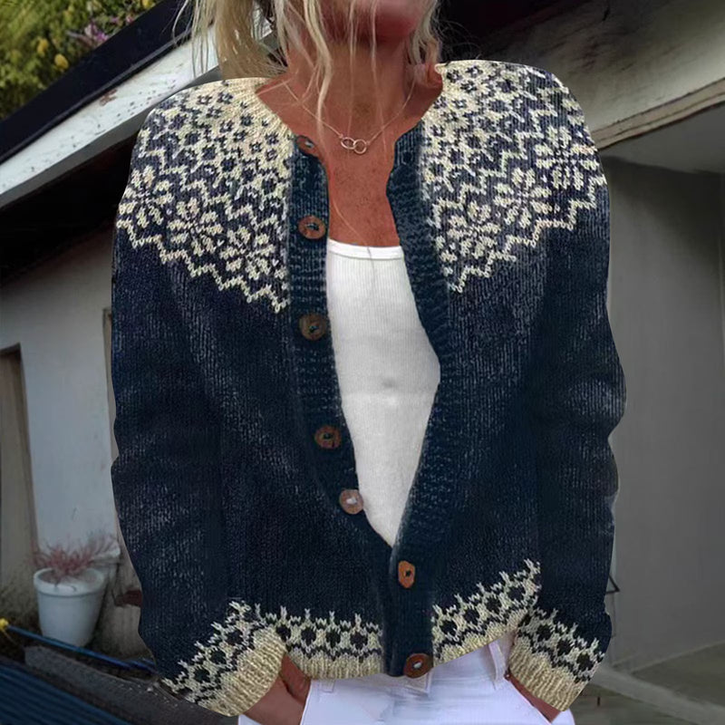 Liora | Women's Cozy Stylish Chunky Knit Cardigan-Metro Lane Plaza