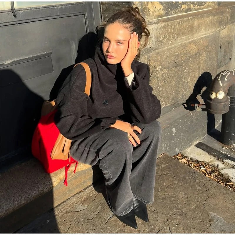 Iris | Women's Elegant Versatile Short Coat-Metro Lane Plaza