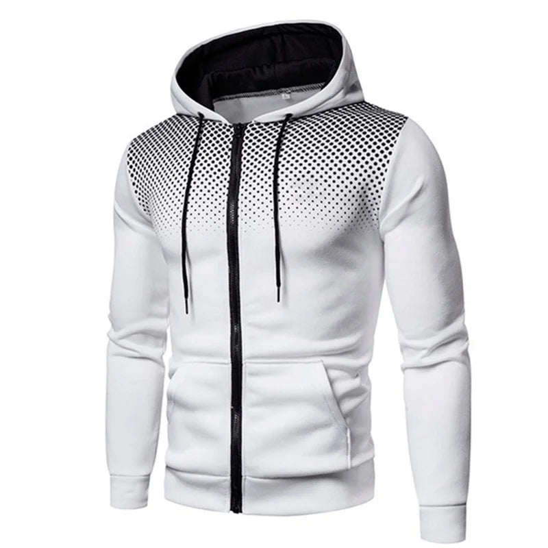 Michael | Men's Soft Breathable Zip-Up Hooded Jacket-Metro Lane Plaza