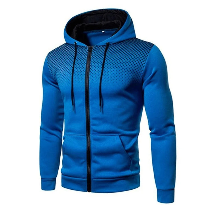 Michael | Men's Soft Breathable Zip-Up Hooded Jacket-Metro Lane Plaza