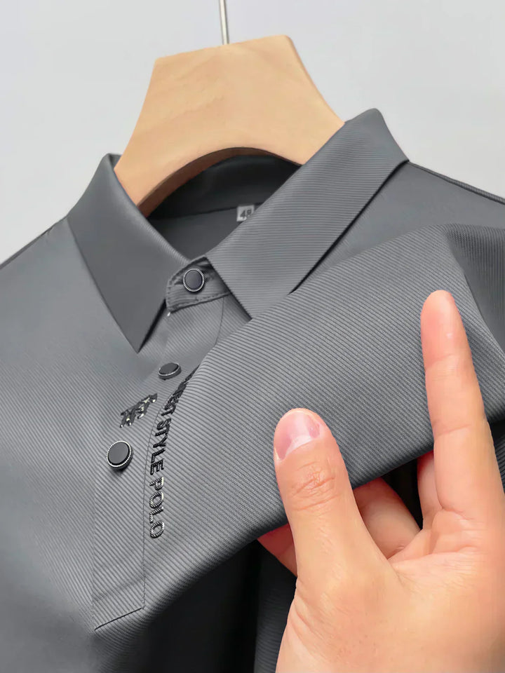 Men's Stretch Polo T-Shirt – Wrinkle-Free Comfort Wear-Metro Lane Plaza