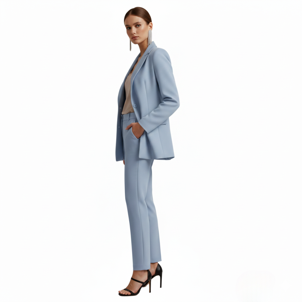 Natasha | Women's Elegant Double-Breasted Tailored Suit Set-Metro Lane Plaza