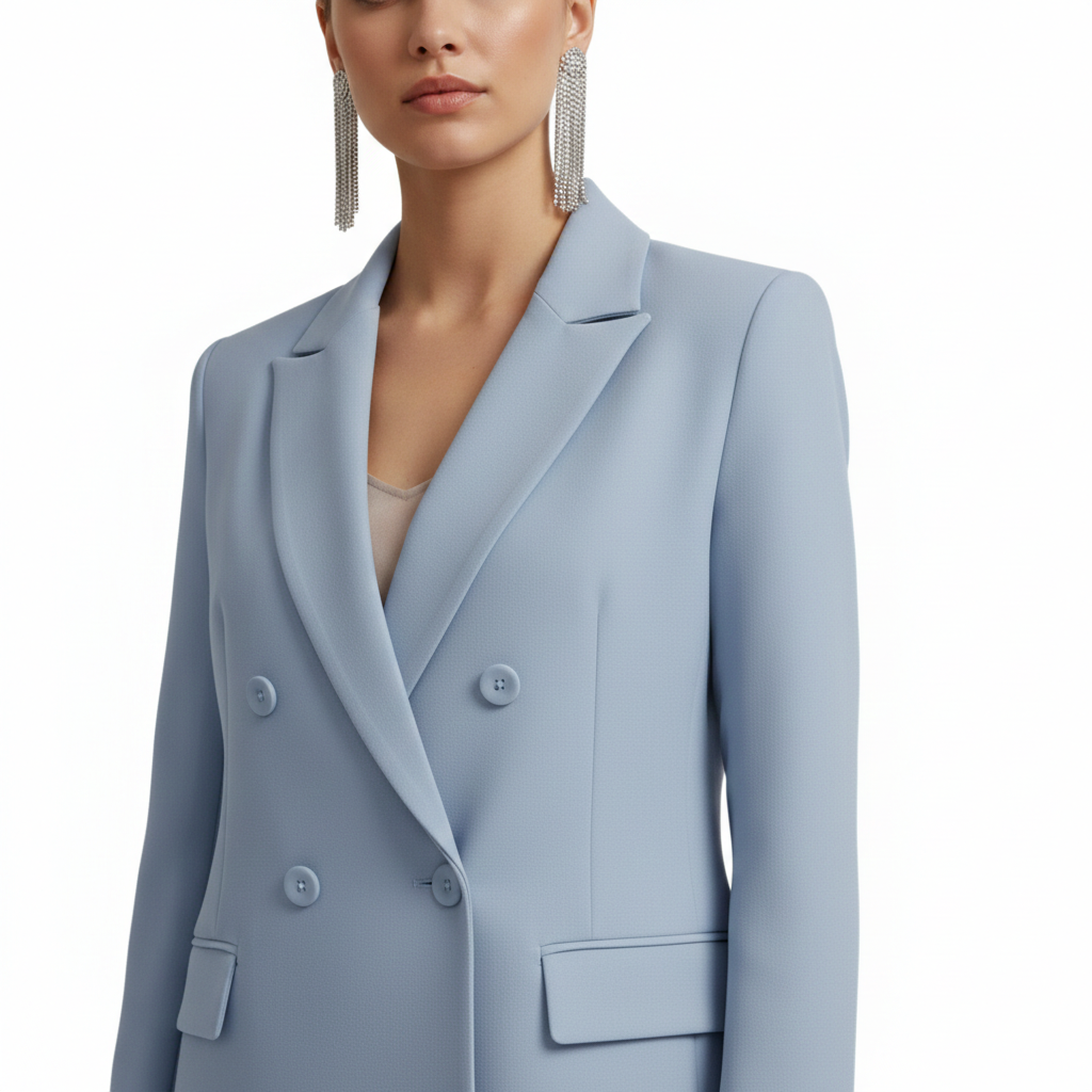 Natasha | Women's Elegant Double-Breasted Tailored Suit Set-Metro Lane Plaza