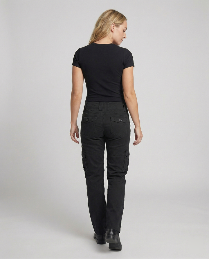 Taylor | Women's Versatile High-Waisted Utility Cargo Pants-Metro Lane Plaza