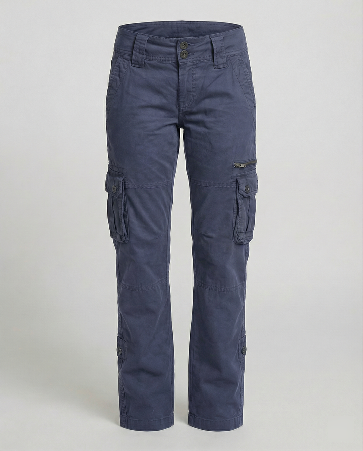 Taylor | Women's Versatile High-Waisted Utility Cargo Pants-Metro Lane Plaza