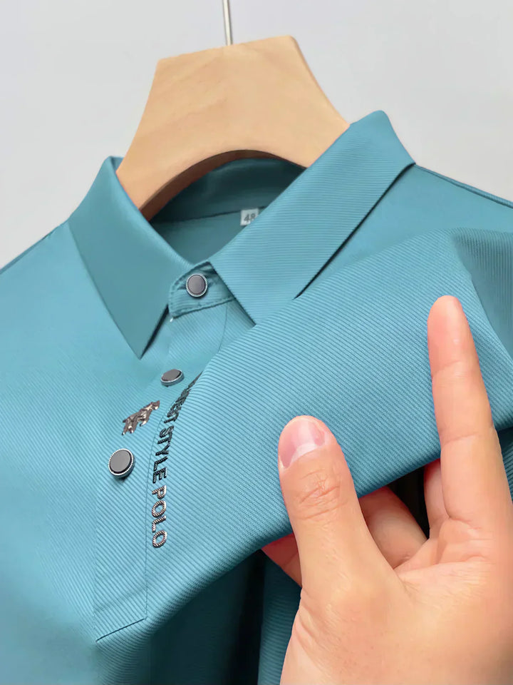 Men's Stretch Polo T-Shirt – Wrinkle-Free Comfort Wear-Metro Lane Plaza