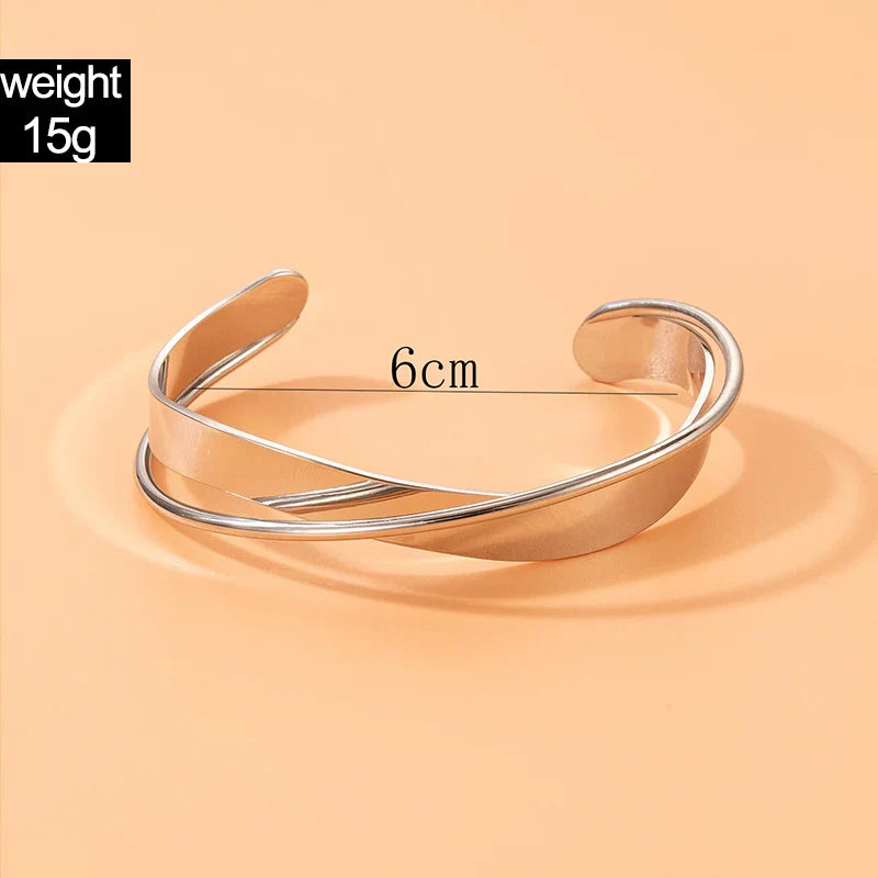 Agnes | Women's Gold-Colored Bracelet with Subtle Cross Design-Metro Lane Plaza