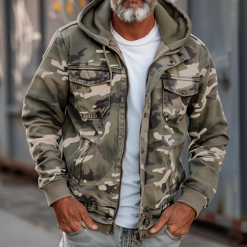 Johnny | Men's Modern Functional Cargo Jacket-Metro Lane Plaza