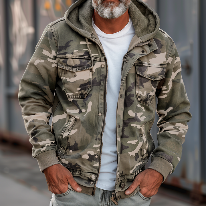 Johnny | Men's Modern Functional Cargo Jacket-Metro Lane Plaza