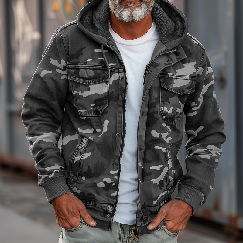 Johnny | Men's Modern Functional Cargo Jacket-Metro Lane Plaza