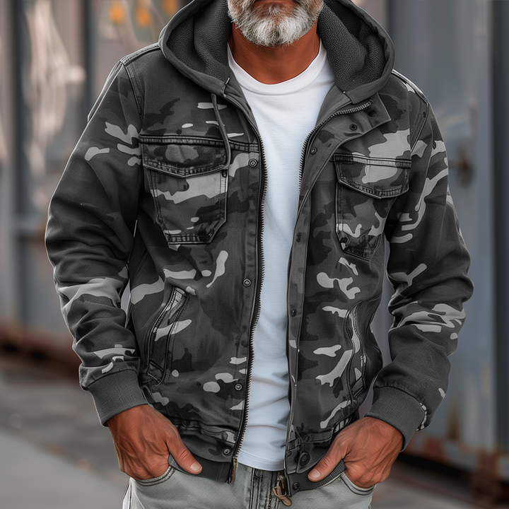 Johnny | Men's Modern Functional Cargo Jacket-Metro Lane Plaza