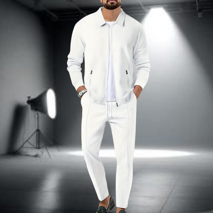Men's Lightweight Sports Set – Stylish Zip-Up Jacket and Jogging Pants-Metro Lane Plaza