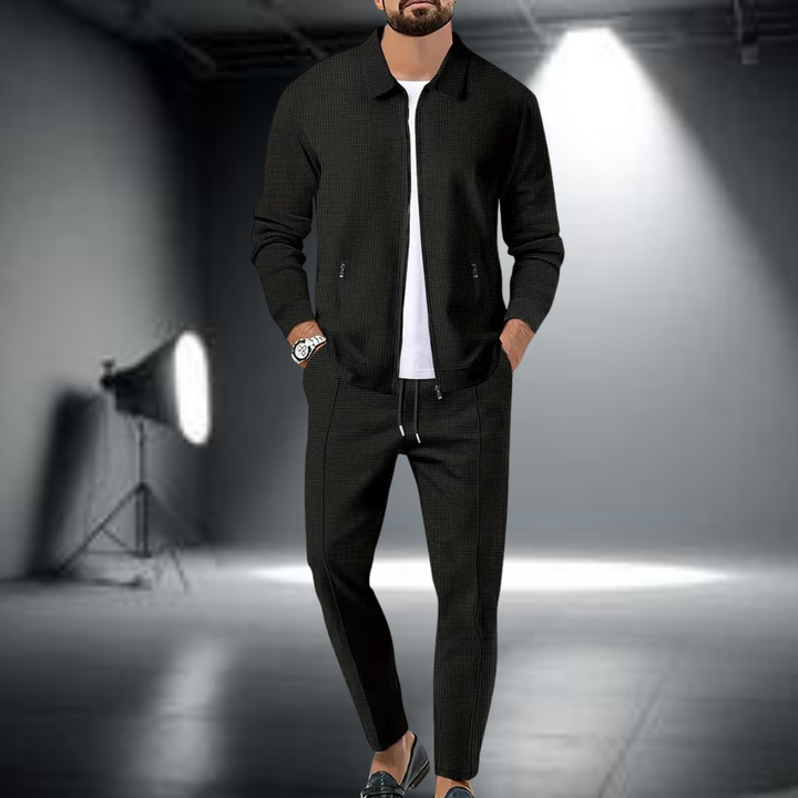 Men's Lightweight Sports Set – Stylish Zip-Up Jacket and Jogging Pants-Metro Lane Plaza
