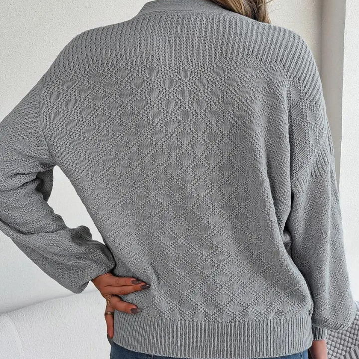Women's V-Neck Sweater - Athena Style-Metro Lane Plaza