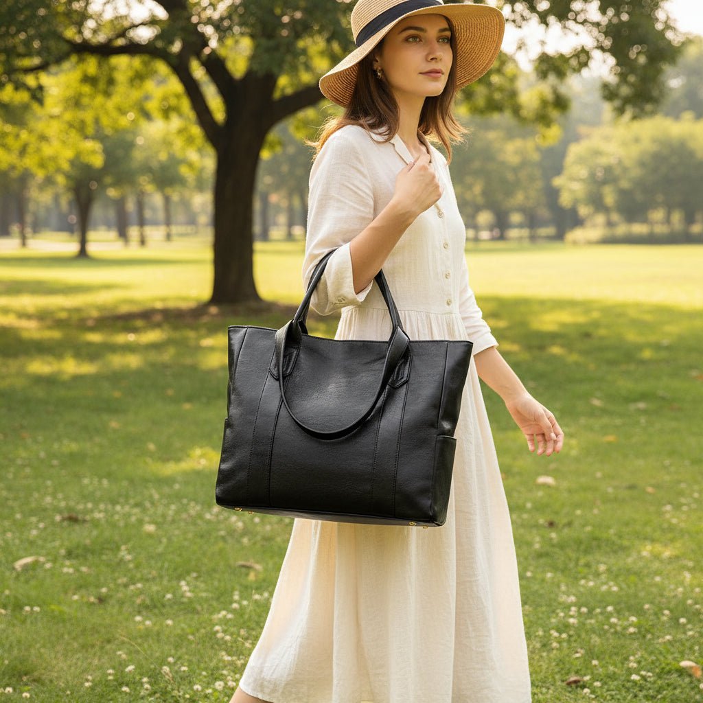 Sophia | Women's Retro Shoulder Bag with Smooth Surface-Metro Lane Plaza