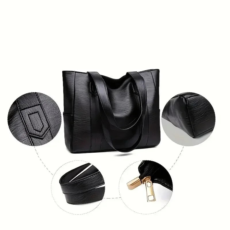 Sophia | Women's Retro Shoulder Bag with Smooth Surface-Metro Lane Plaza