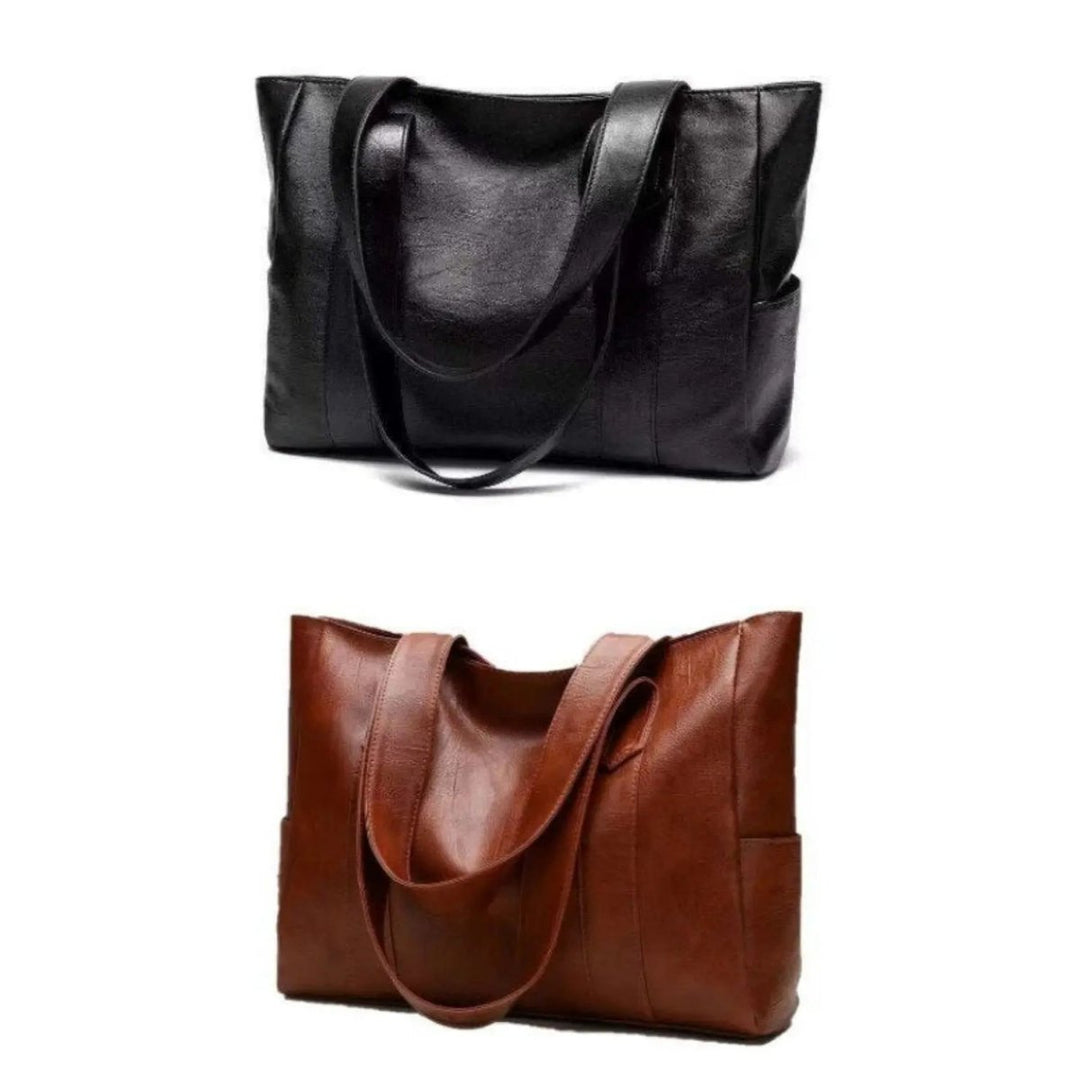 Sophia | Women's Retro Shoulder Bag with Smooth Surface-Metro Lane Plaza