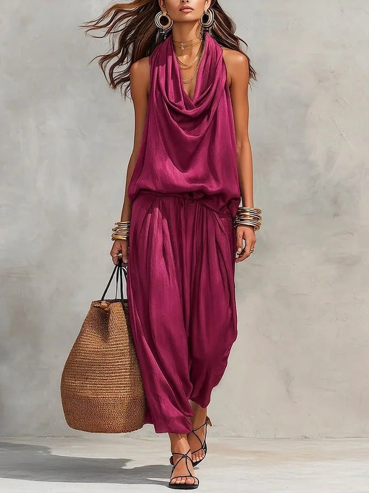 Valencia | Women's Elegant Two-Piece Comfort Set-Metro Lane Plaza