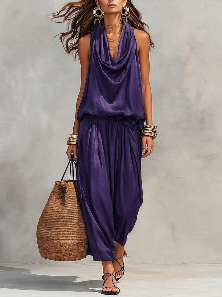 Valencia | Women's Elegant Two-Piece Comfort Set-Metro Lane Plaza