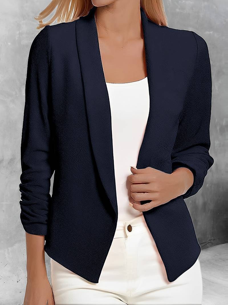 Scarlett | Women's Trendy Open Front Blazer-Metro Lane Plaza