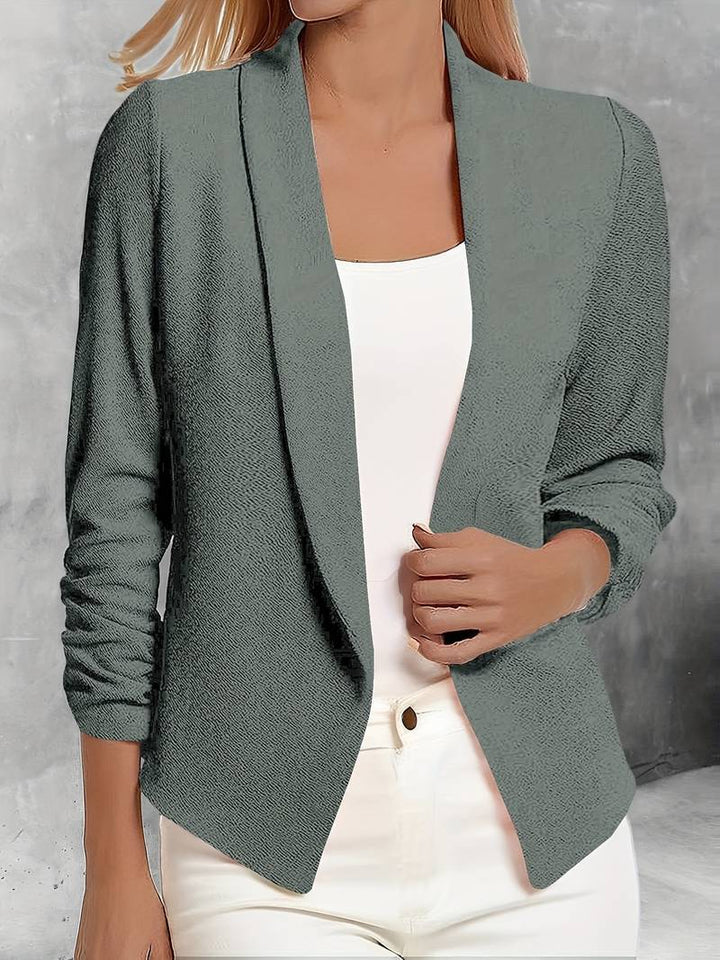 Scarlett | Women's Trendy Open Front Blazer-Metro Lane Plaza