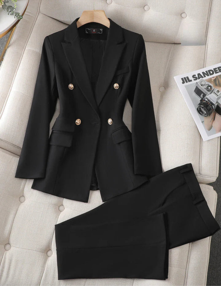 Aurora | Women's Sleek Modern Blazer Set-Metro Lane Plaza