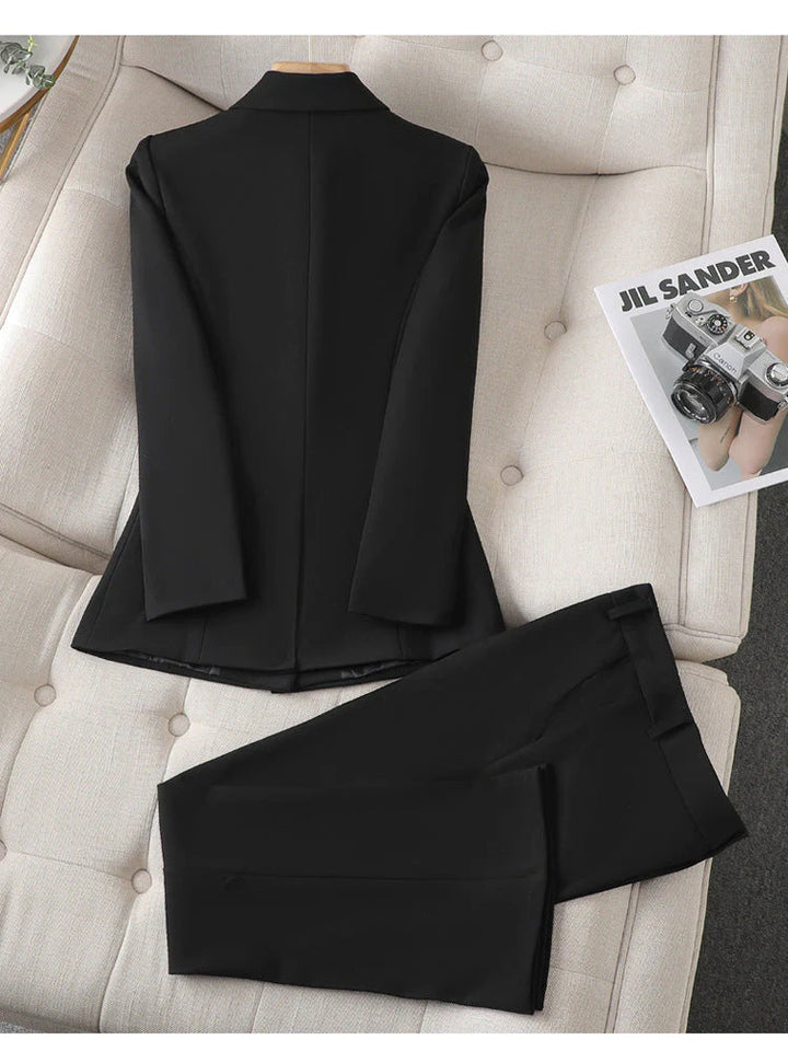 Aurora | Women's Sleek Modern Blazer Set-Metro Lane Plaza