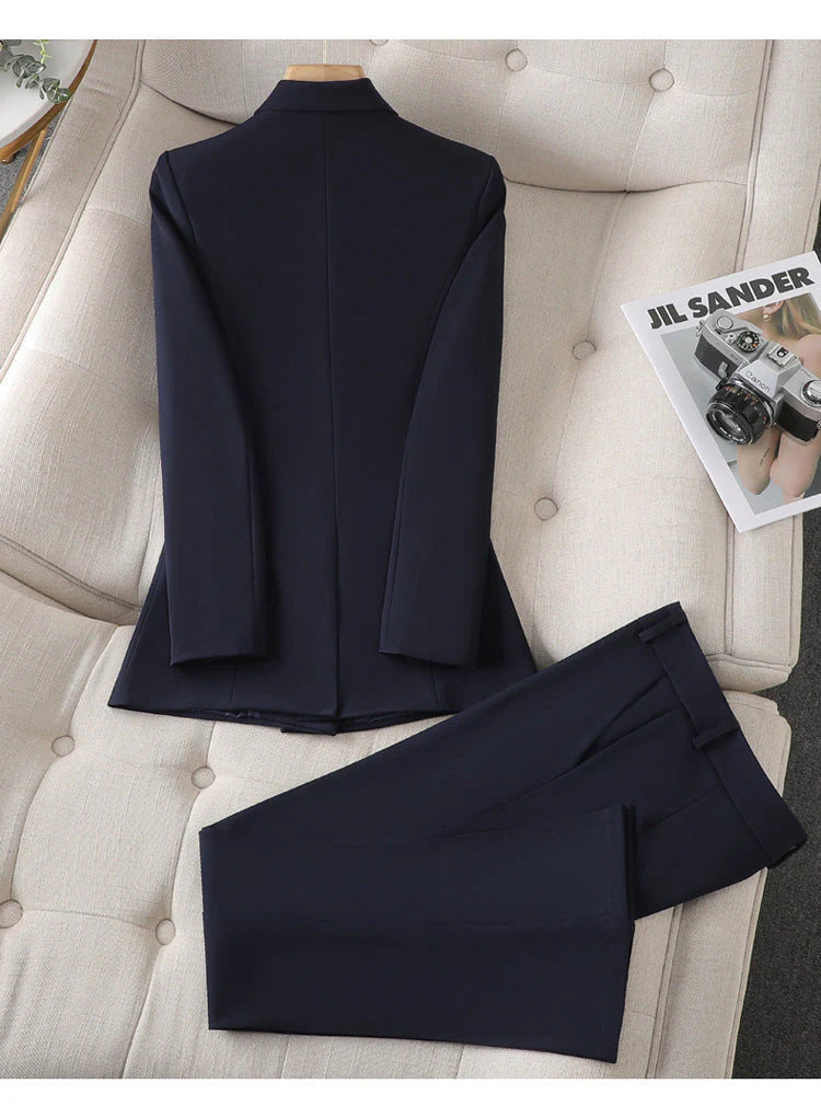 Aurora | Women's Sleek Modern Blazer Set-Metro Lane Plaza