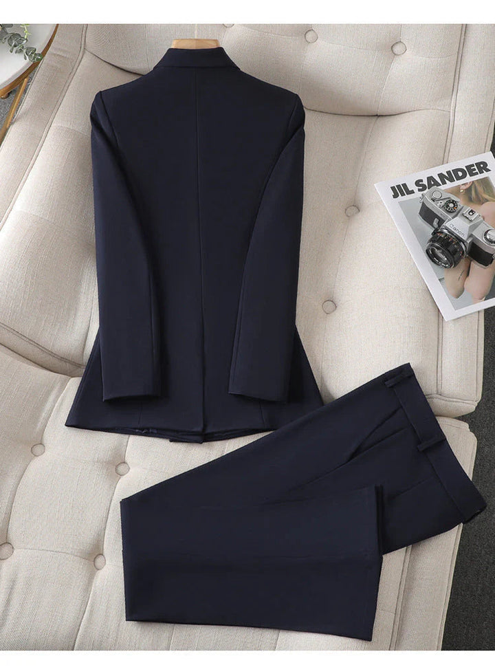 Aurora | Women's Sleek Modern Blazer Set-Metro Lane Plaza